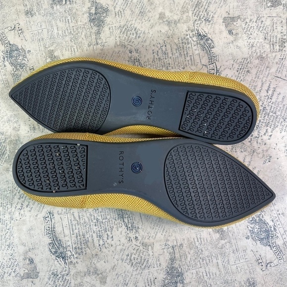 Rothy's 'The Point' Marigold Yellow Pointed Toe Flats - Picture 8 of 11